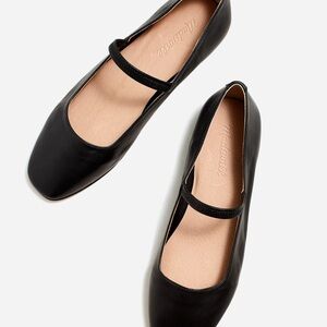 Madewell Black Leather Flats